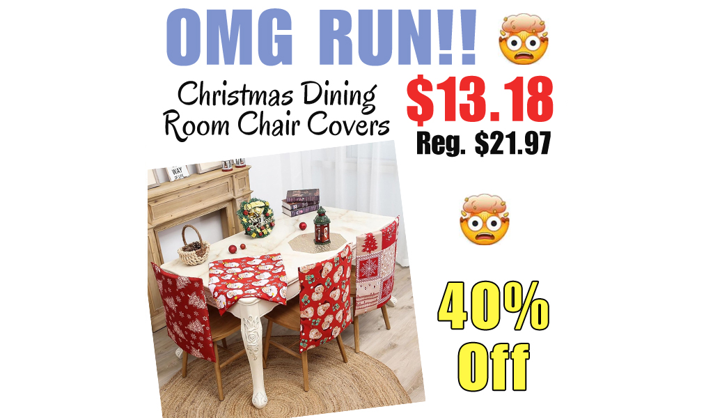 Christmas Dining Room Chair Covers Only $13.18 Shipped on Amazon (Regularly $21.97)