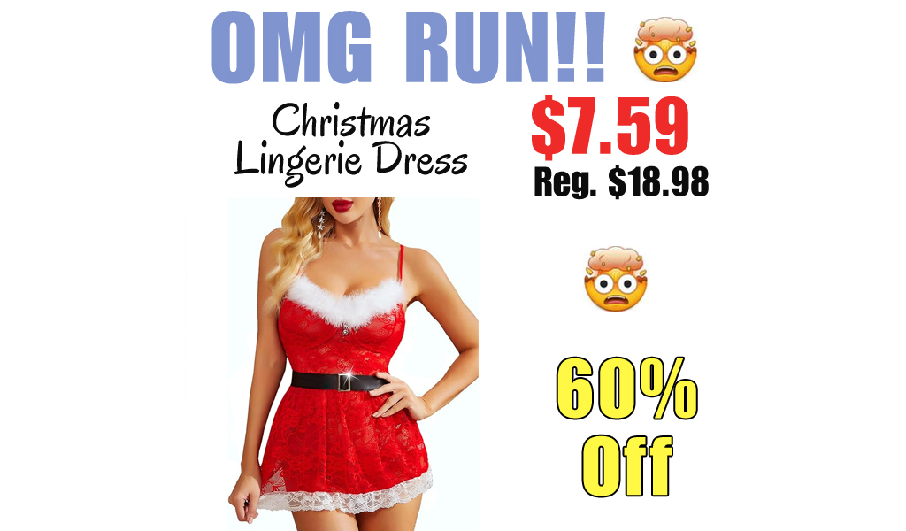 Christmas Lingerie Dress Only $7.59 Shipped on Amazon (Regularly $18.98)