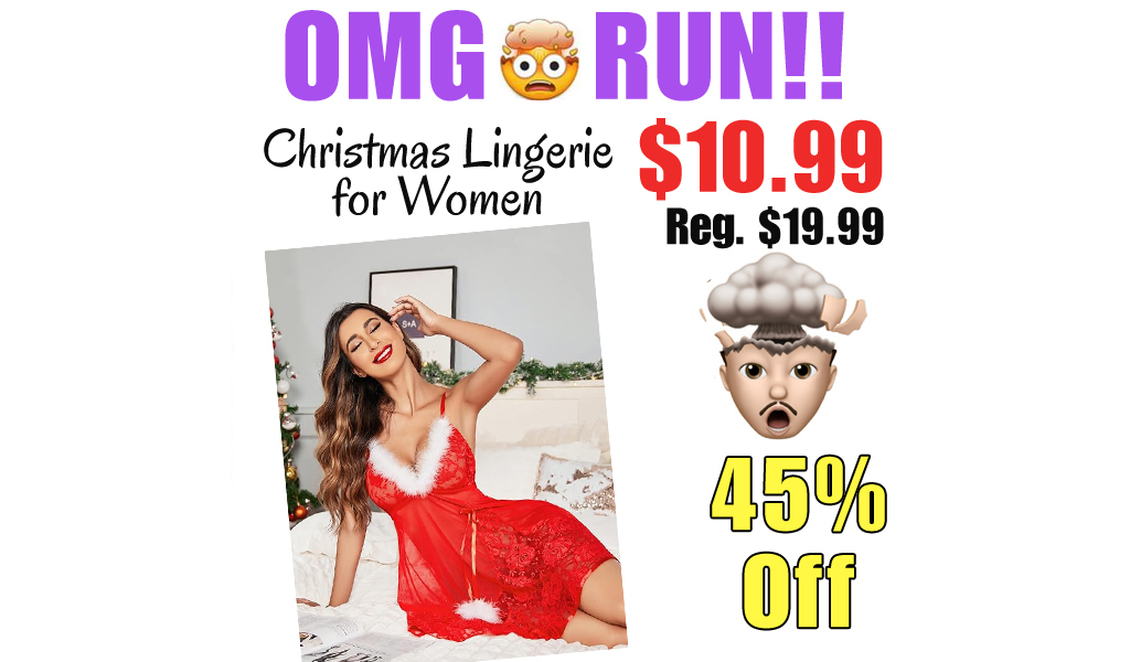 Christmas Lingerie for Women Only $10.99 Shipped on Amazon (Regularly $19.99)