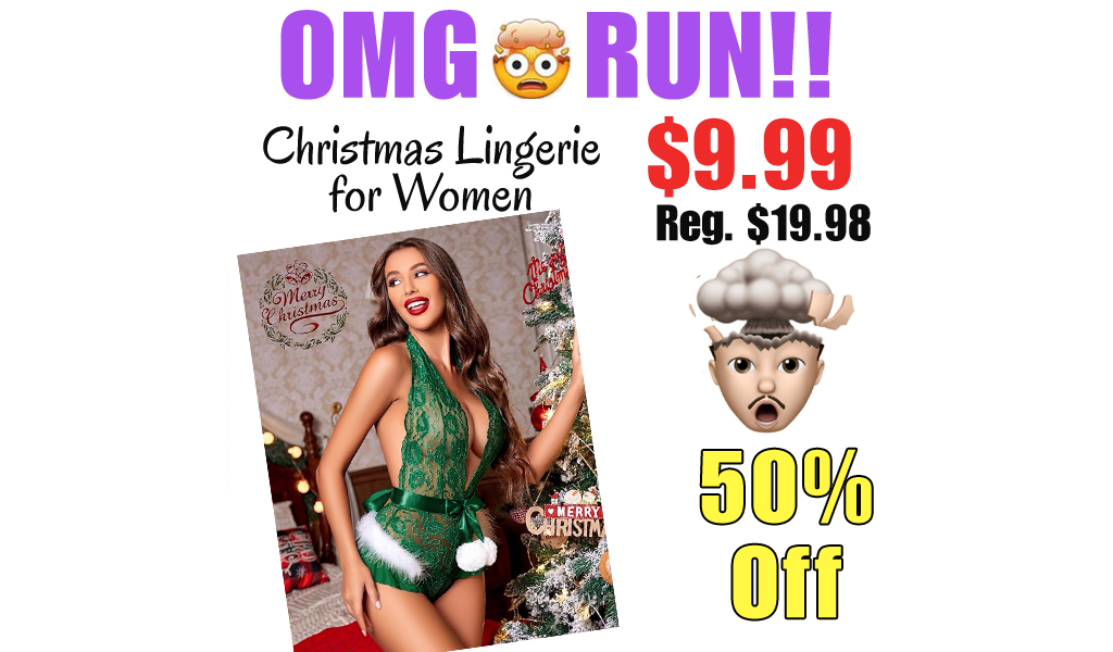 Christmas Lingerie for Women Only $9.99 Shipped on Amazon (Regularly $19.98)