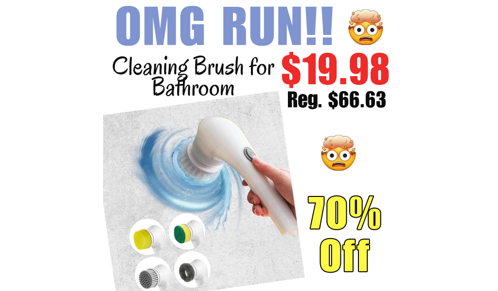 Cleaning Brush for Bathroom Only $19.98 Shipped on Amazon (Regularly $66.63)