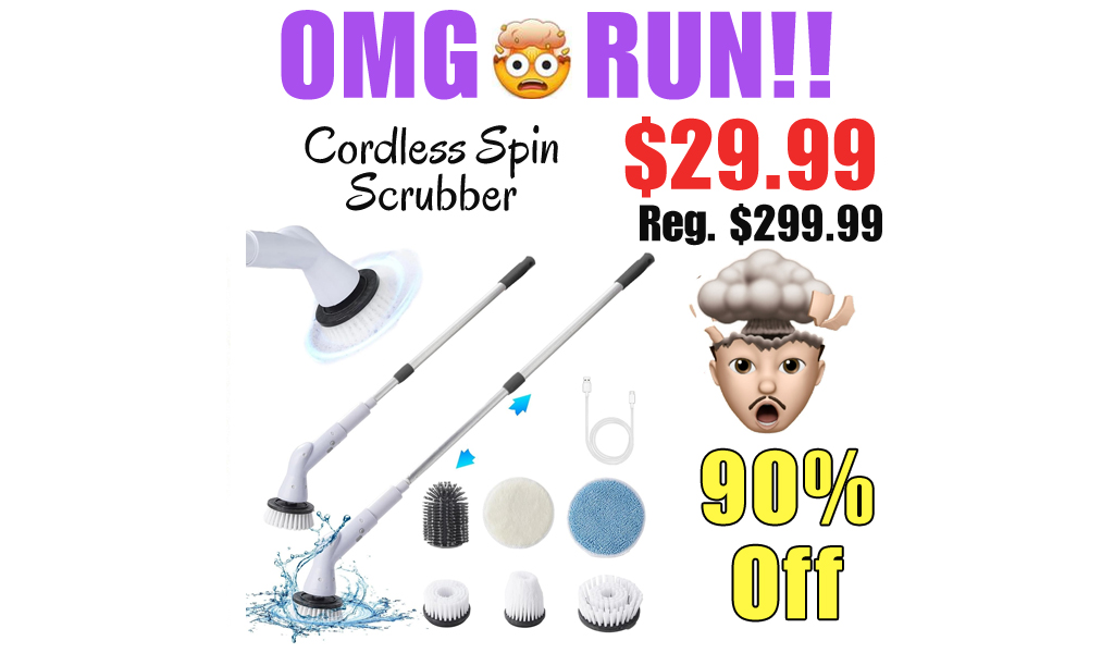 Cordless Spin Scrubber Only $29.99 Shipped on Amazon (Regularly $299.99)