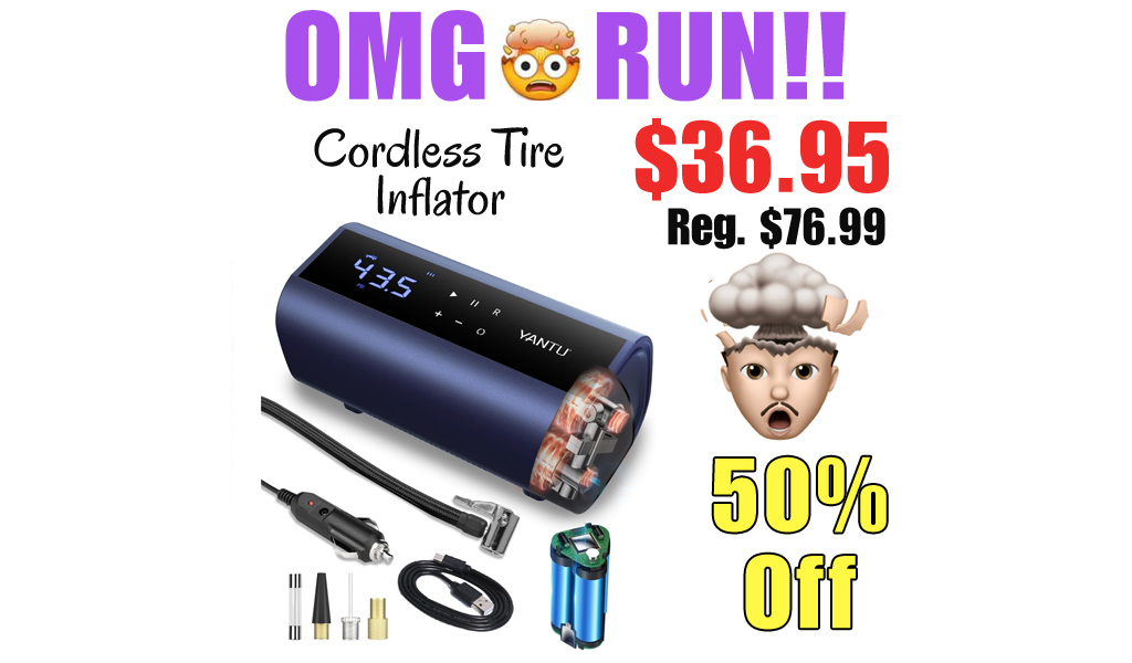 Cordless Tire Inflator Only $36.95 Shipped on Amazon (Regularly $76.99)