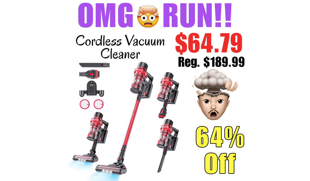 Cordless Vacuum Cleaner Only $64.79 Shipped on Amazon (Regularly $179.99)