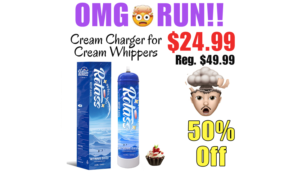 Cream Charger for Cream Whippers Only $24.99 Shipped on Amazon (Regularly $49.99)