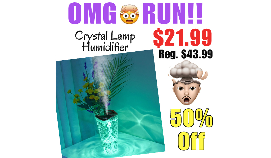 Crystal Lamp Humidifier Only $21.99 Shipped on Amazon (Regularly $43.99)