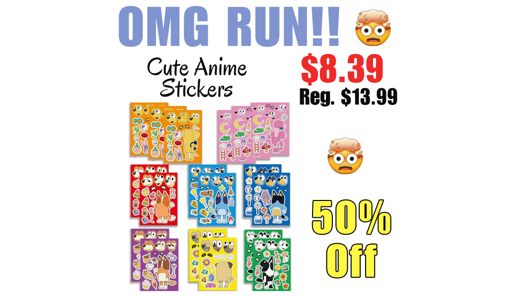 Cute Anime Stickers Only $8.39 Shipped on Amazon (Regularly $13.99)