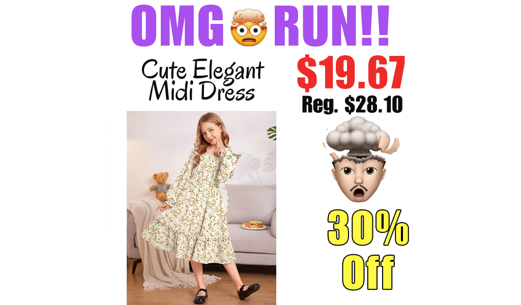 Cute Elegant Midi Dress Only $19.67 Shipped on Amazon (Regularly $28.10)