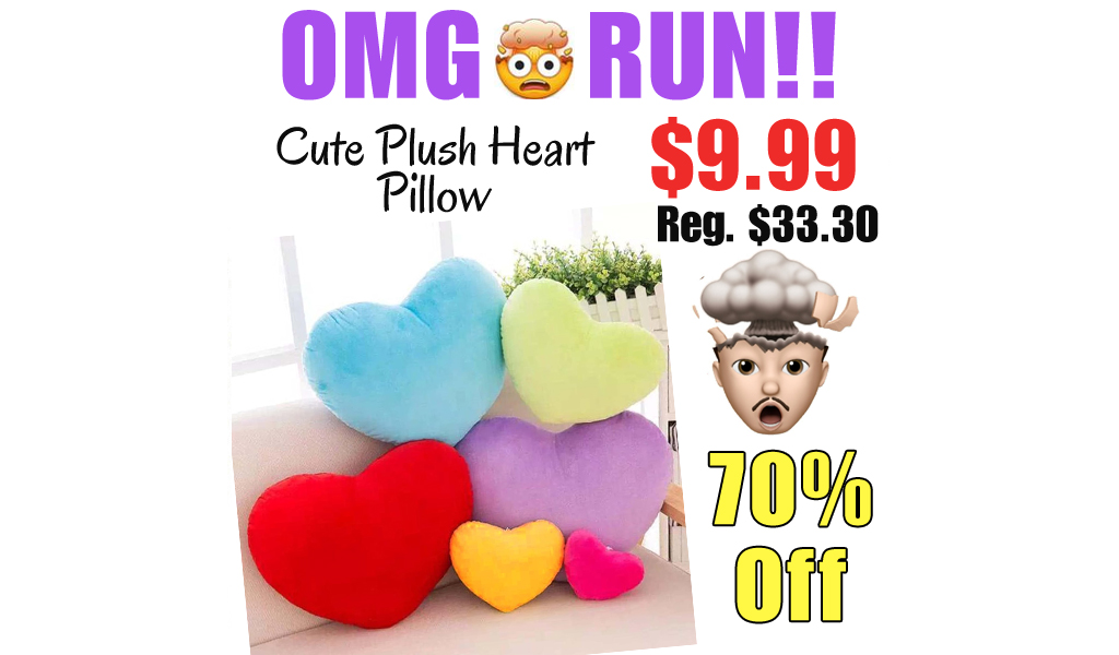 Cute Plush Heart Pillow Only $9.99 Shipped on Amazon (Regularly $33.30)