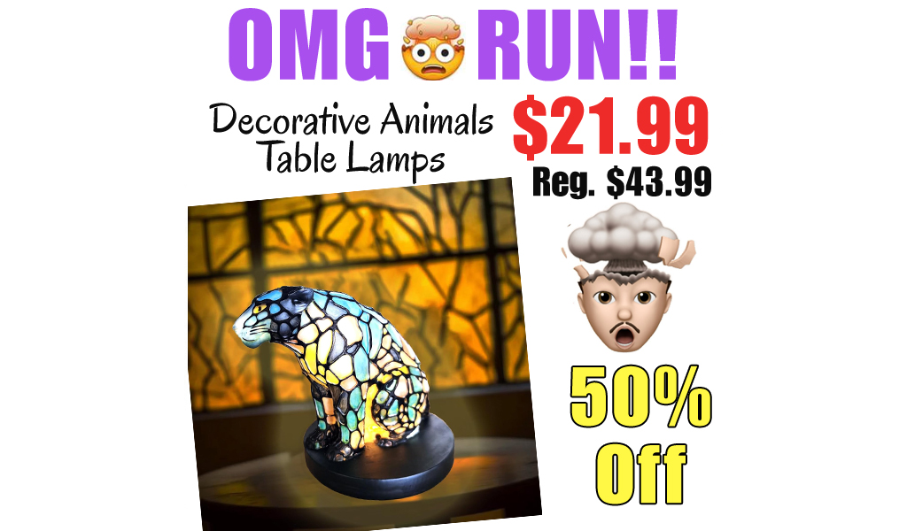Decorative Animals Table Lamps Only $21.99 Shipped on Amazon (Regularly $43.99)