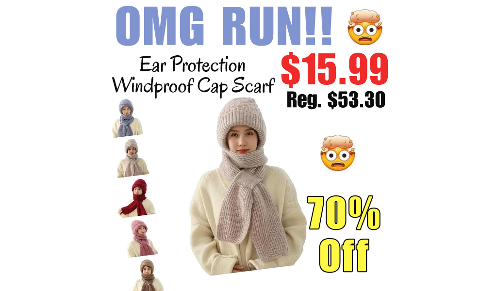 Ear Protection Windproof Cap Scarf Only $15.99 Shipped on Amazon (Regularly $53.30)