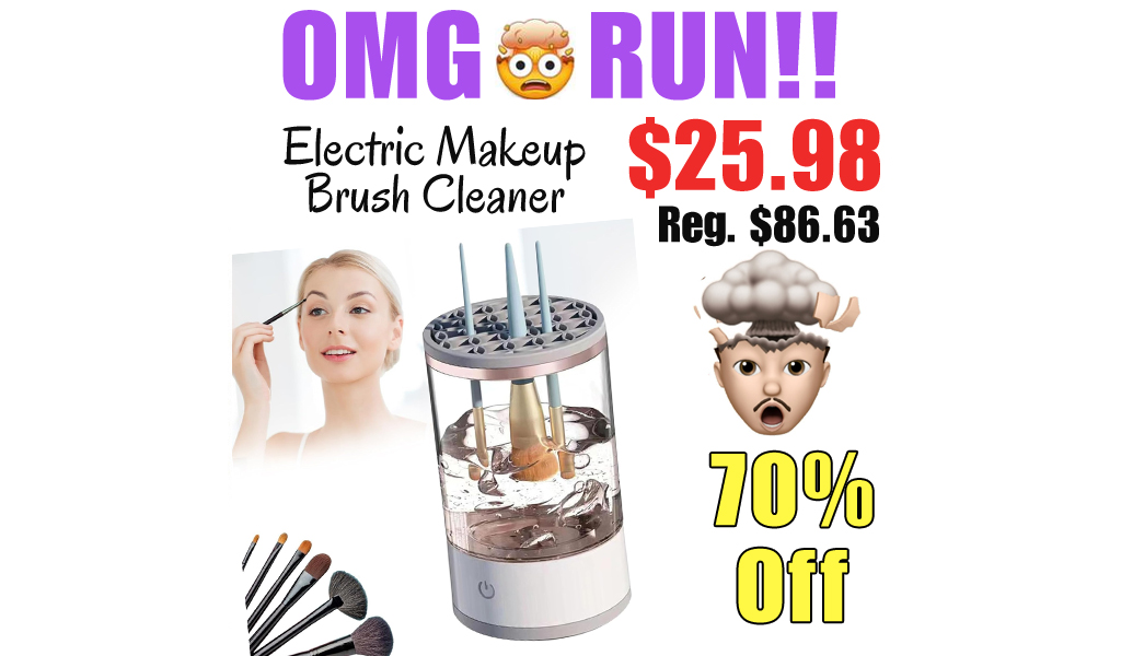 Electric Makeup Brush Cleaner Only $25.98 Shipped on Amazon (Regularly $86.63)