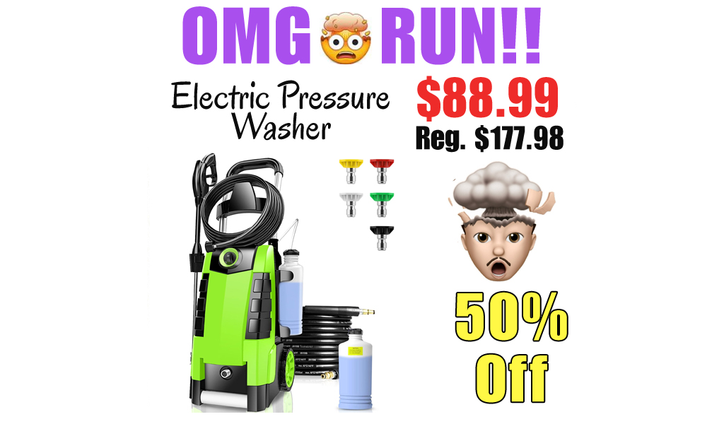 Electric Pressure Washer Only $88.99 Shipped on Amazon (Regularly $177.98)