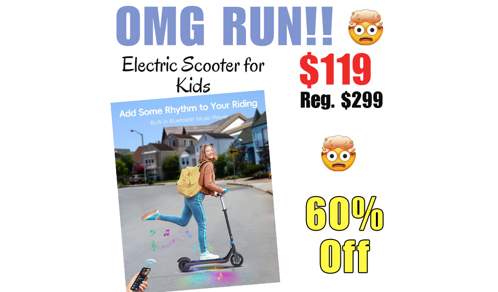 Electric Scooter for Kids Only $119 Shipped on Amazon (Regularly $299)
