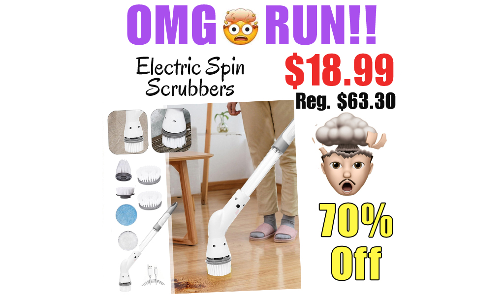 Electric Spin Scrubbers Only $18.99 Shipped on Amazon (Regularly $63.30)