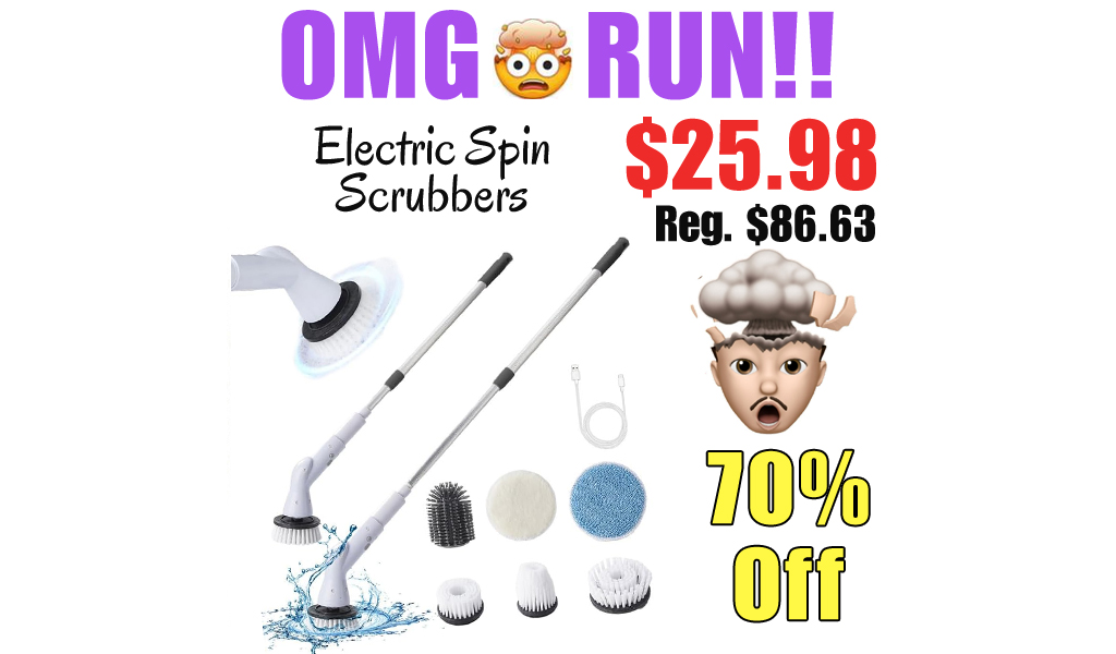 Electric Spin Scrubbers Only $25.98 Shipped on Amazon (Regularly $86.63)