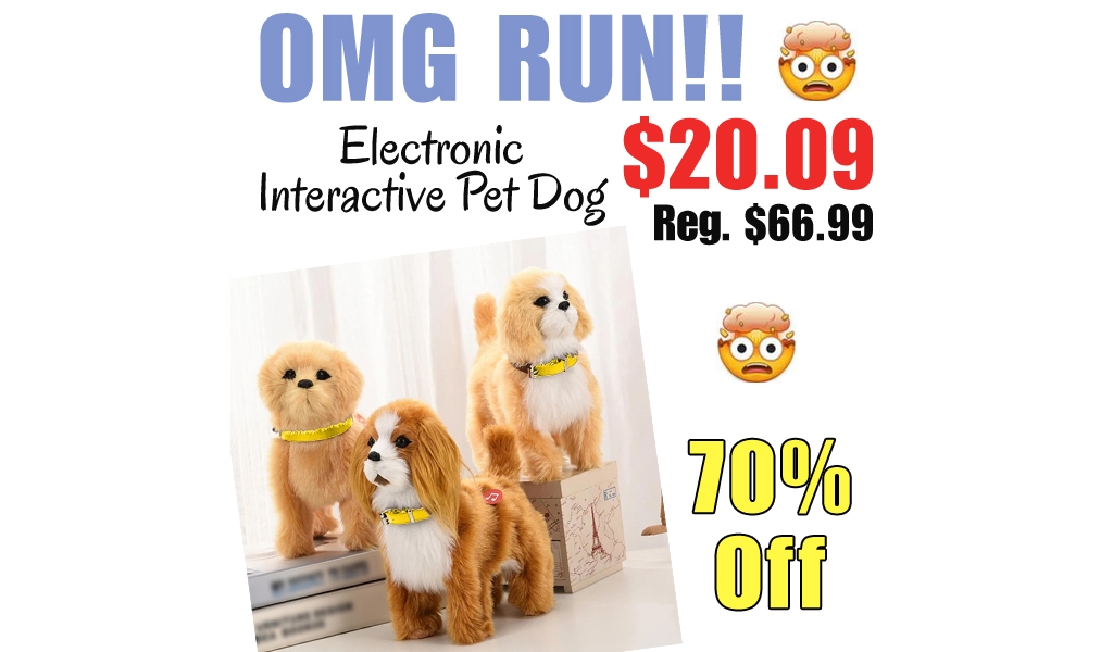Electronic Interactive Pet Dog Only $20.09 Shipped on Amazon (Regularly $66.99)