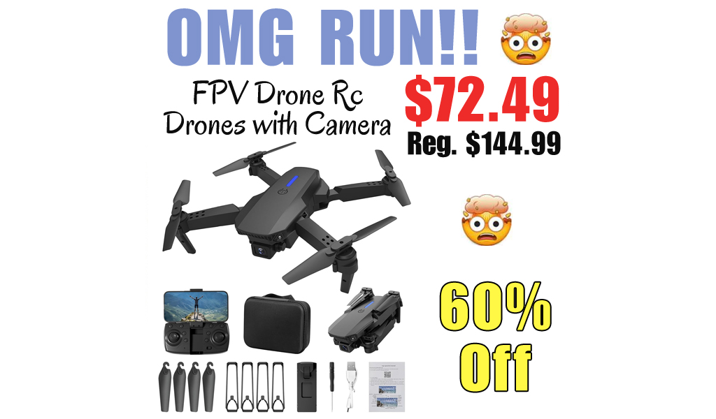 FPV Drone Rc Drones with Camera Only $72.49 Shipped on Amazon (Regularly $144.99)