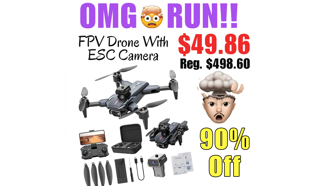 FPV Drone With ESC Camera Only $49.86 Shipped on Amazon (Regularly $498.60)