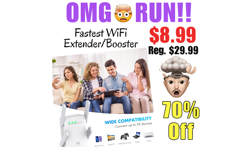Fastest WiFi Extender/Booster Only $8.99 Shipped on Amazon (Regularly $29.99)