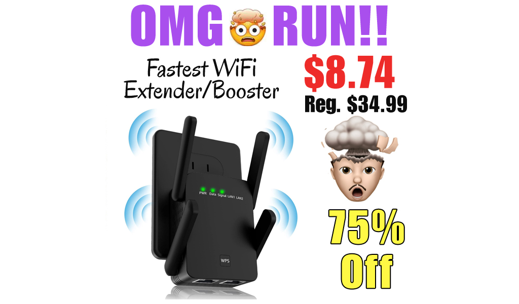 Fastest WiFi Extender/Booster Only $8.74 Shipped on Amazon (Regularly $34.99)