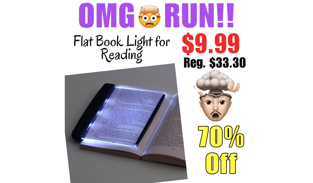 Flat Book Light for Reading Only $9.99 Shipped on Amazon (Regularly $33.30)