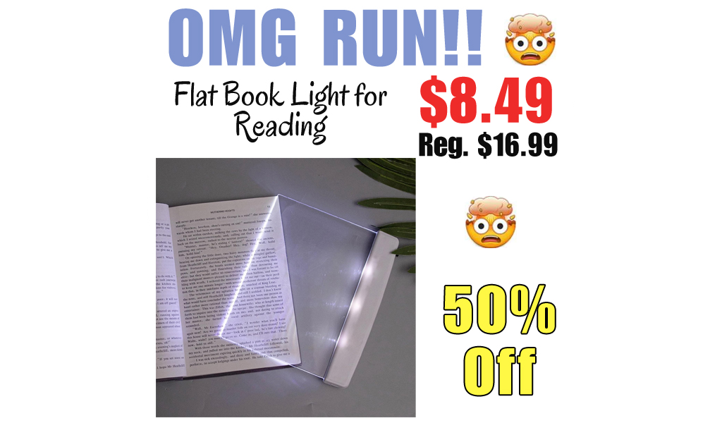 Flat Book Light for Reading Only $8.49 Shipped on Amazon (Regularly $16.99)
