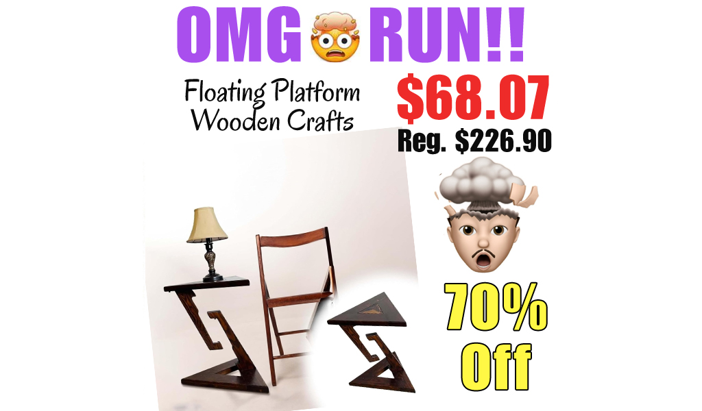 Floating Platform Wooden Crafts Only $68.07 Shipped on Amazon (Regularly $226.90)