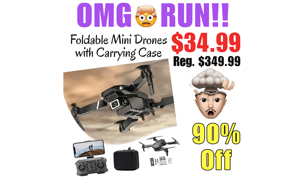 Foldable Mini Drones with Carrying Case Only $34.99 Shipped on Amazon (Regularly $349.99)