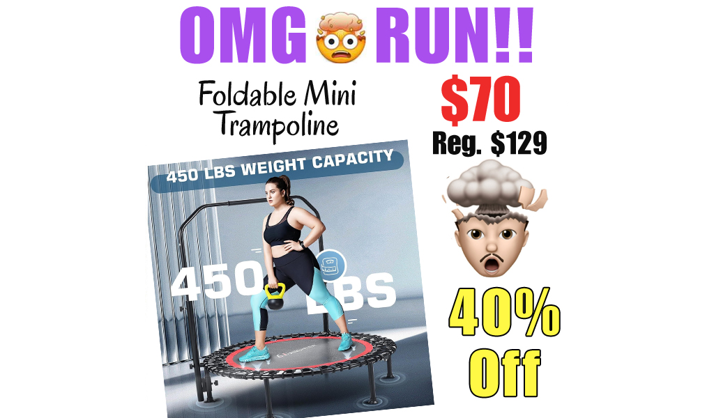 Foldable Mini Trampoline Only $70 Shipped on Amazon (Regularly $129)