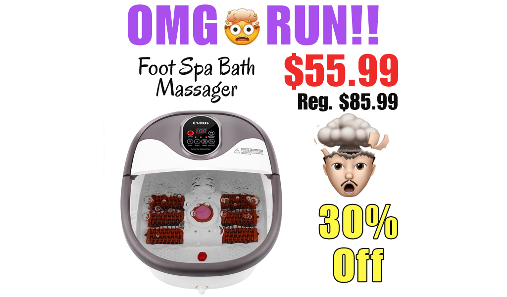 Foot Spa Bath Massager Only $55.99 Shipped on Amazon (Regularly $85.99)