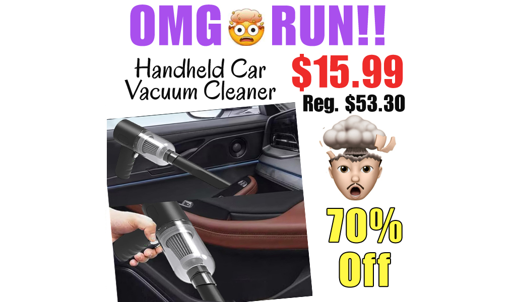 Handheld Car Vacuum Cleaner Only $15.99 Shipped on Amazon (Regularly $53.30)