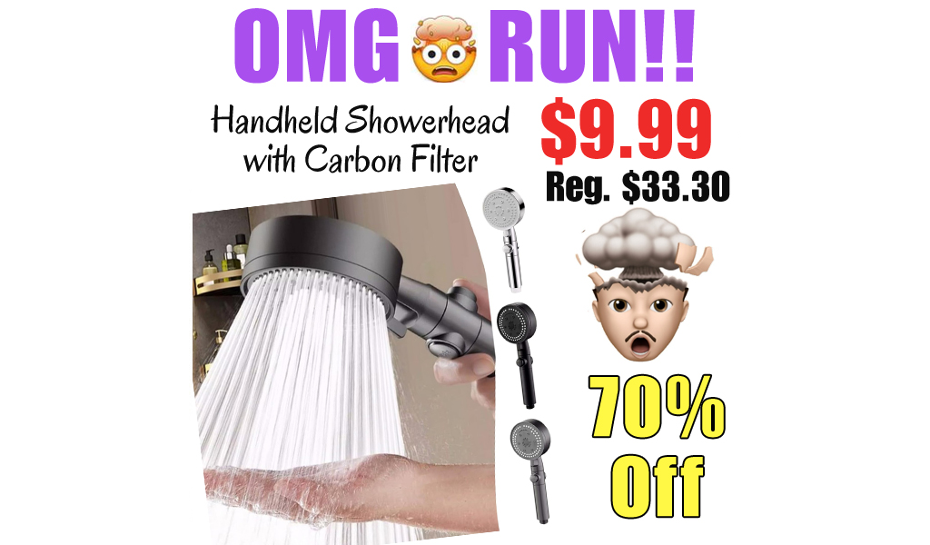 Handheld Showerhead with Carbon Filter Only $9.99 Shipped on Amazon (Regularly $33.30)