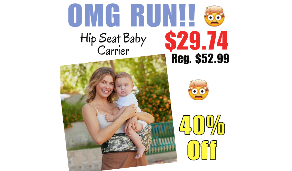 Hip Seat Baby Carrier Only $29.74 Shipped on Amazon (Regularly $52.99)