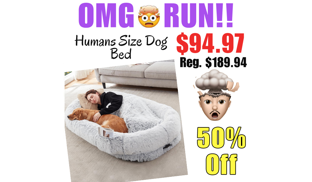 Humans Size Dog Bed Only $94.97 Shipped on Amazon (Regularly $189.94)