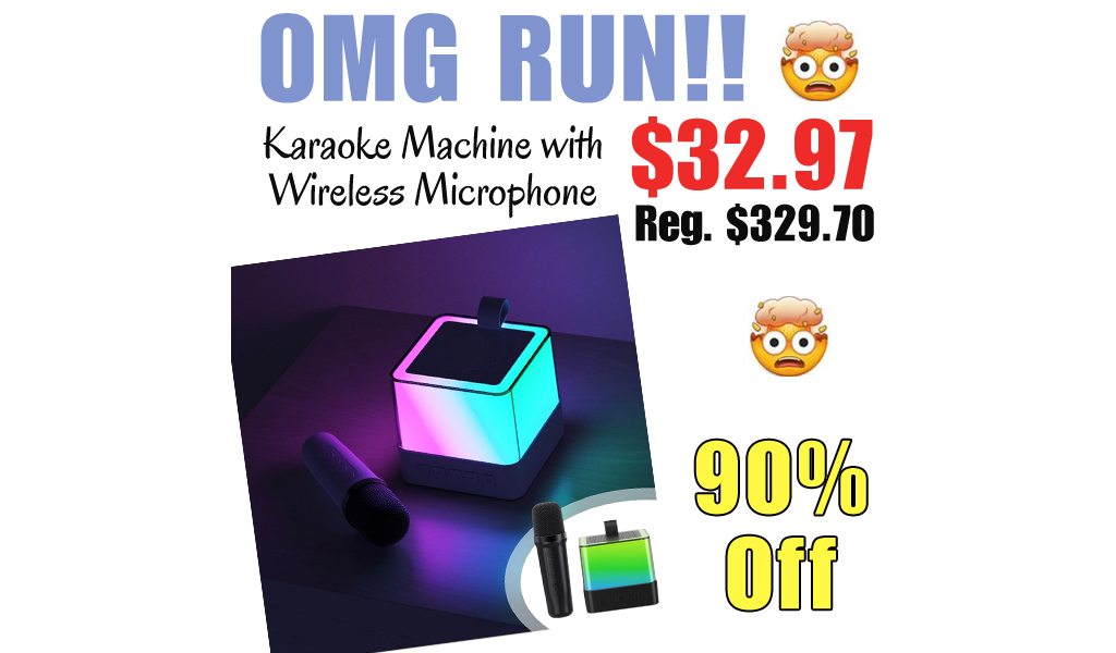 Karaoke Machine with Wireless Microphone Only $32.97 Shipped on Amazon (Regularly $329.70)