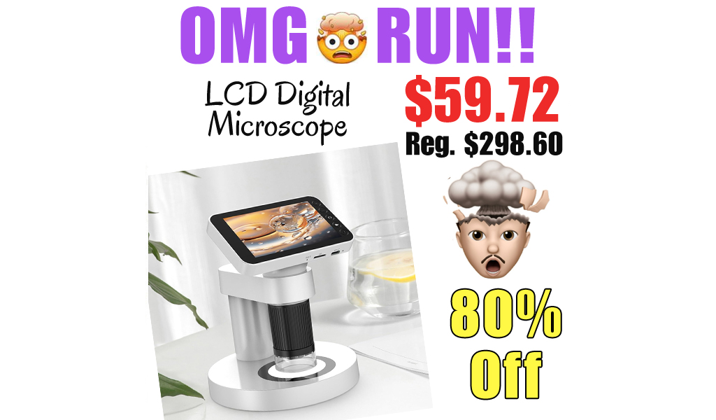 LCD Digital Microscope Only $59.72 Shipped on Amazon (Regularly $298.60)