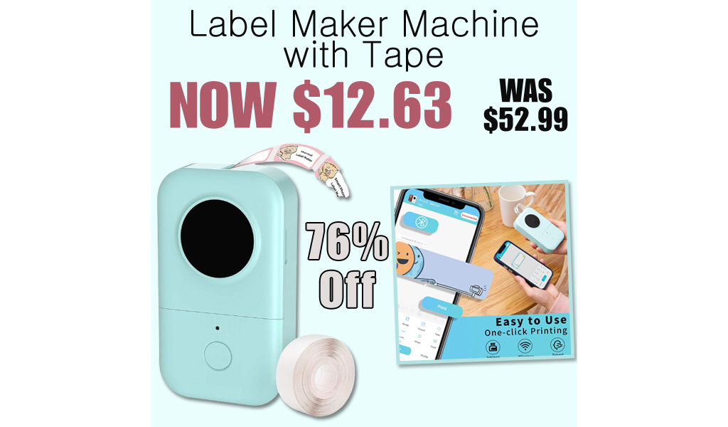 Label Maker Machine with Tape Only $12.63 Shipped on Amazon (Regularly $52.99)