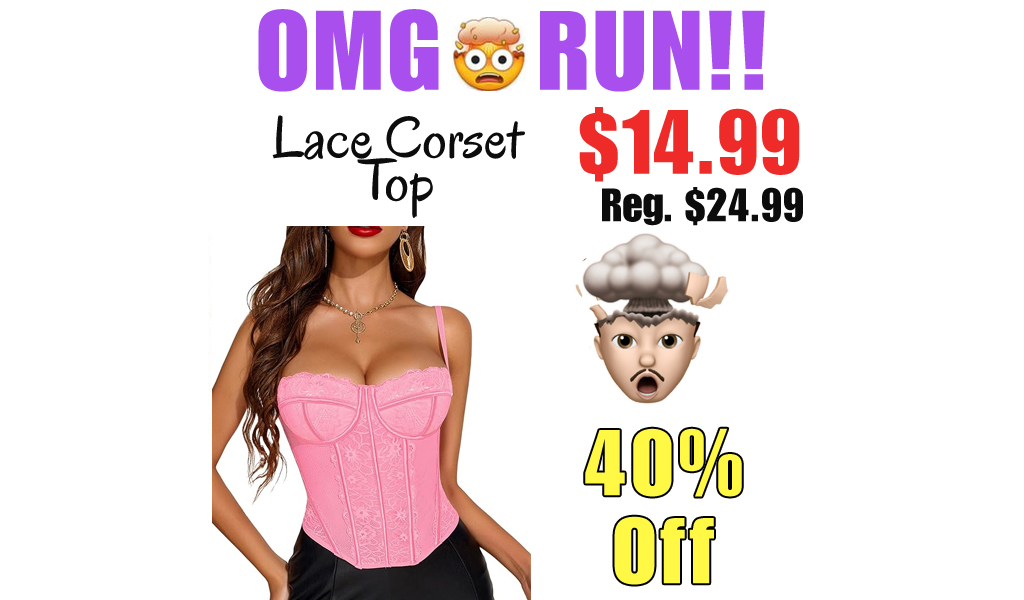 Lace Corset Top Only $14.99 Shipped on Amazon (Regularly $24.99)