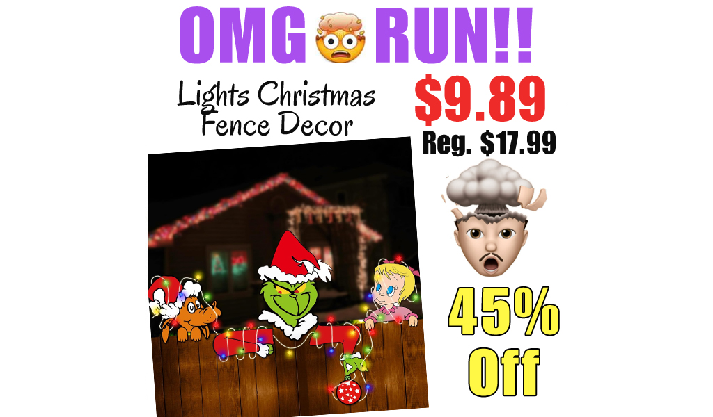 Lights Christmas Fence Decor Only $9.89 Shipped on Amazon (Regularly $17.99)