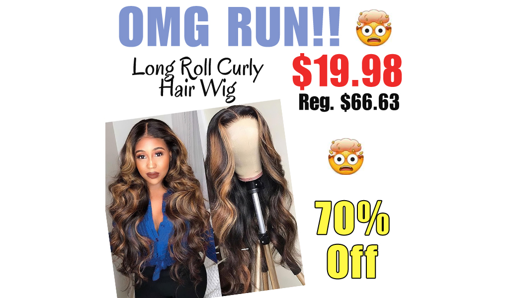 Long Roll Curly Hair Wig Only $19.98 Shipped on Amazon (Regularly $66.63)