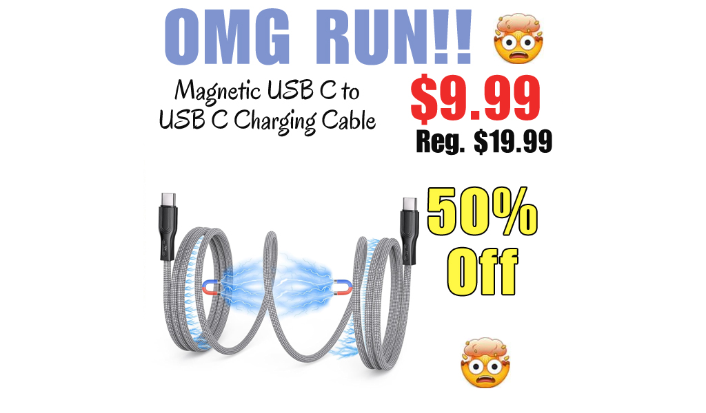 Magnetic USB C to USB C Charging Cable Only $9.99 Shipped on Amazon (Regularly $19.99)