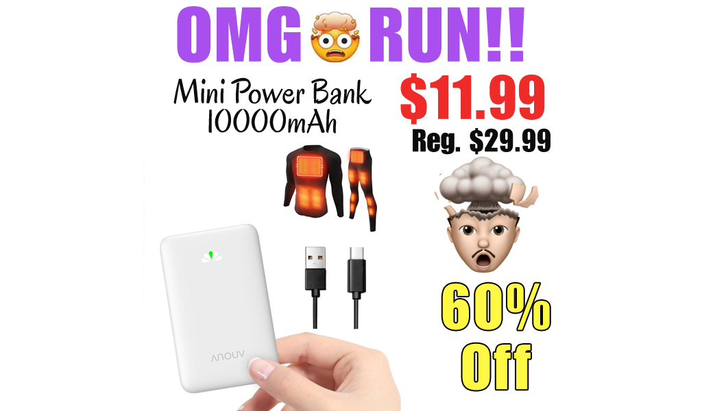 Mini Power Bank 10000mAh Only $11.99 Shipped on Amazon (Regularly $29.99)