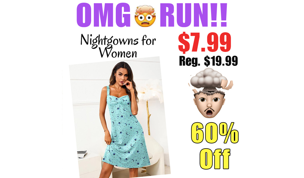 Nightgowns for Women Only $7.99 Shipped on Amazon (Regularly $19.99)