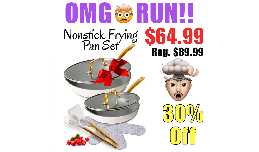 Nonstick Frying Pan Set Only $64.99 Shipped on Amazon (Regularly $89.99)