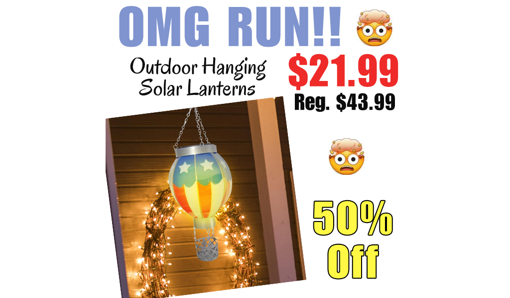 Outdoor Hanging Solar Lanterns Only $21.99 Shipped on Amazon (Regularly $43.99)