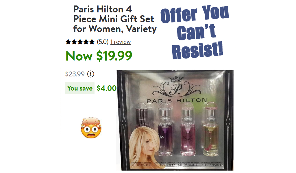 Paris Hilton 4 Piece Mini Gift Set Only $19.99 Shipped on Walmart (Regularly $23.99)