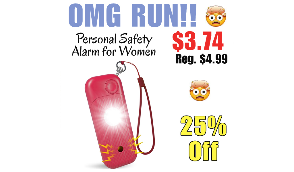 Personal Safety Alarm for Women Only $3.74 Shipped on Amazon (Regularly $4.99)