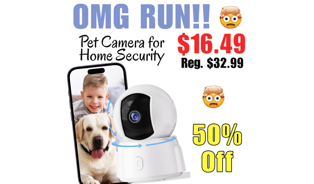 Pet Camera for Home Security Only $16.49 Shipped on Amazon (Regularly $32.99)