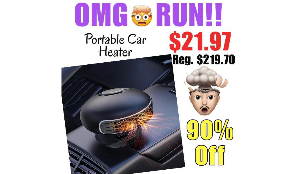 Portable Car Heater Only $21.97 Shipped on Amazon (Regularly $219.70)